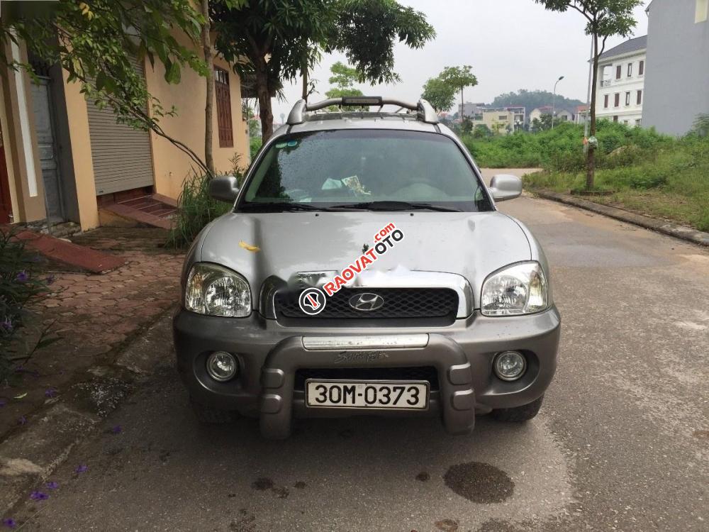 Cần bán lại xe Hyundai Santa Fe Gold năm 2004, màu bạc, xe nhập số tự động-1