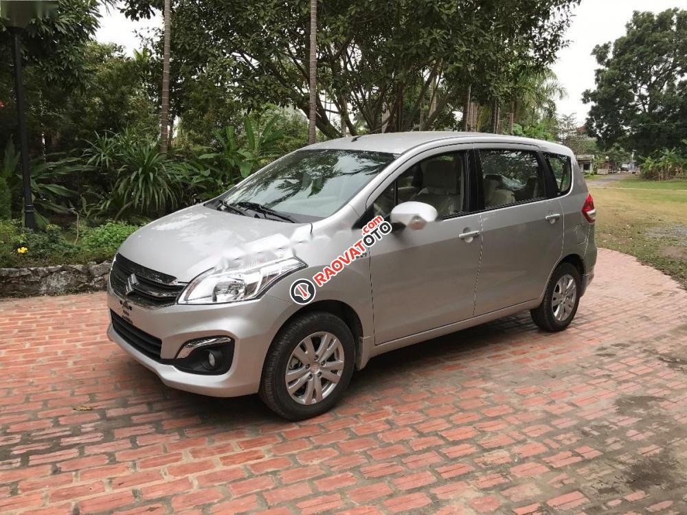 Bán Suzuki Ertiga 1.4 AT năm 2017, màu bạc, nhập khẩu-1