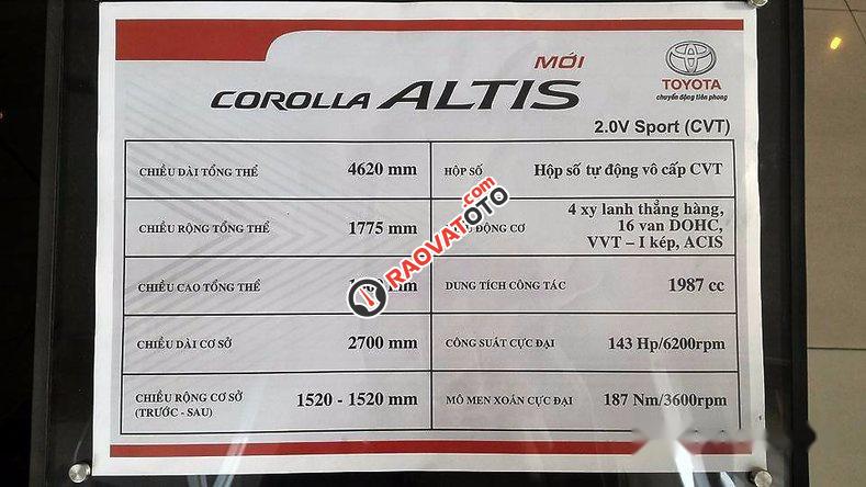 Bán xe Toyota Corolla altis 2017, màu đen -2