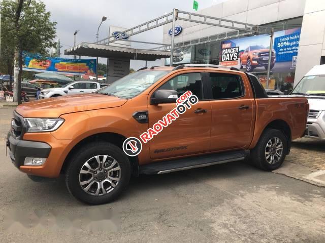 Bán Ford Ranger Wildtrack đời 2015, màu vàng cam-3