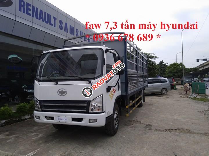 Bán xe tải Faw 7.3 tấn, động cơ Hyundai. Giá tốt nhất L/H 0936 678 689-1
