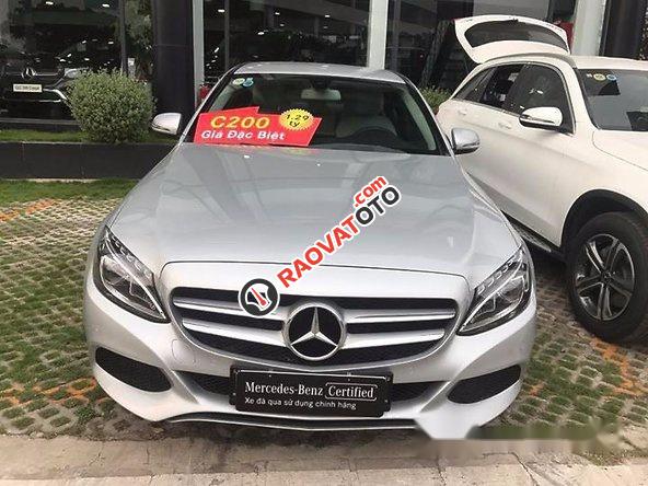 Bán xe Mercedes C200 năm 2016, màu bạc-0