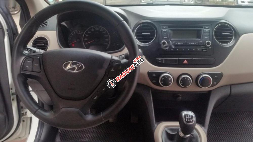 Cần bán gấp Hyundai Grand i10 1.0 MT 2015, màu bạc, nhập khẩu chính chủ-7