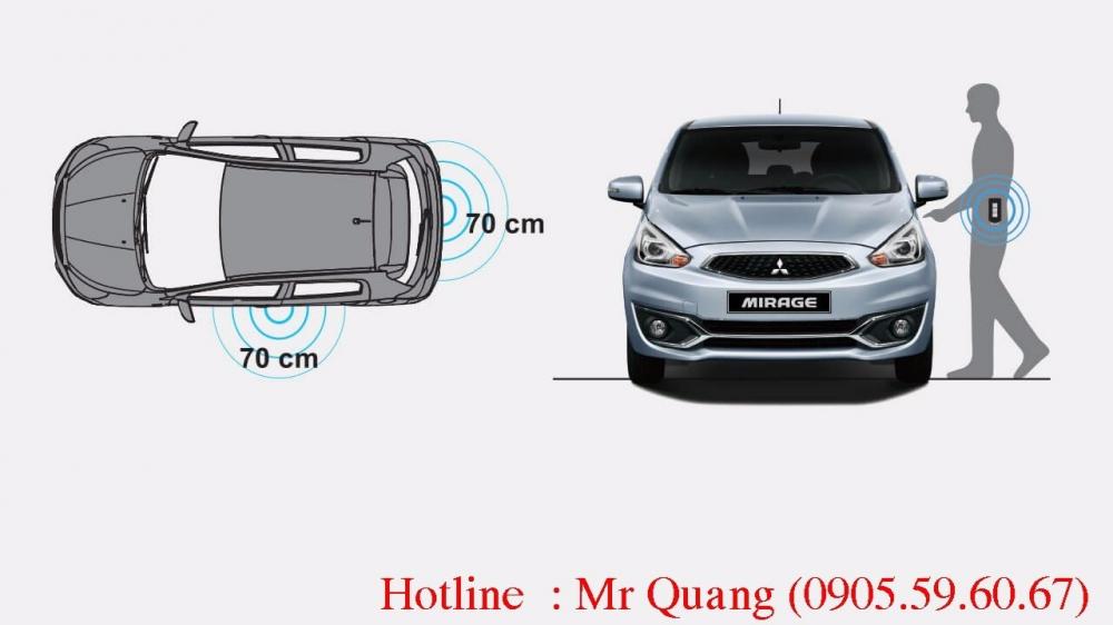 Bán xe Mitsubishi Mirage sản xuất 2017, màu bạc-8