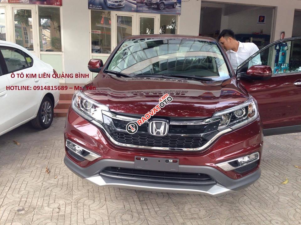 Tặng đến 170 triệu khi mua xe Honda CRV 2.4AT 2017 tại Quảng Trị, giao xe tận nơi, liên hệ 0914815689-0