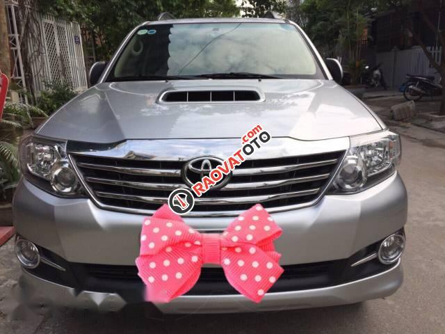 Bán xe Toyota Fortuner 2.5G MT đời 2015, màu bạc-0