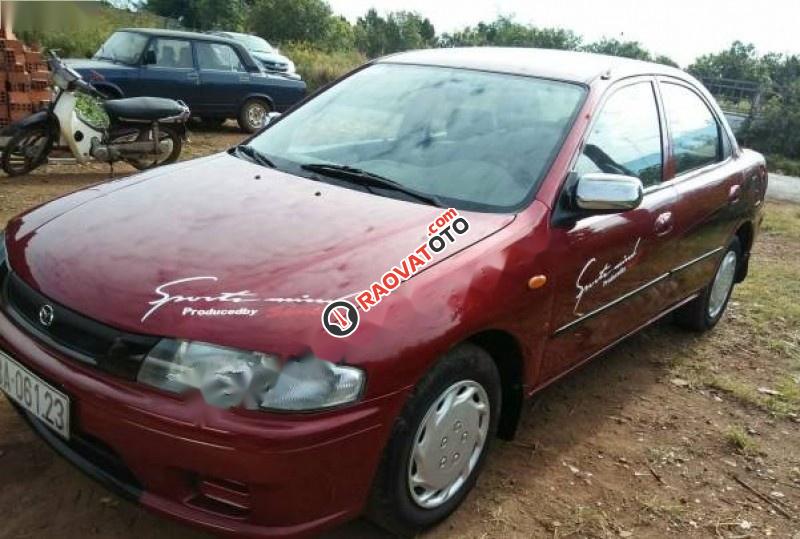 Cần bán lại xe Mazda 323 đời 2000, màu đỏ, nhập khẩu-4