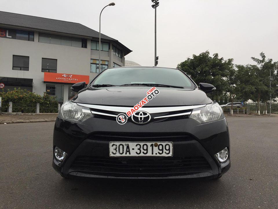 Bán xe Toyota Vios 1.5 E đời 2014, màu đen chính chủ xe gia đình-1