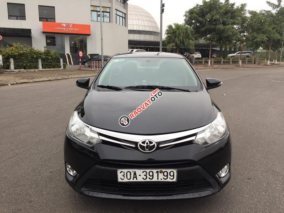 Bán xe Toyota Vios 1.5 E đời 2014, màu đen chính chủ xe gia đình-2