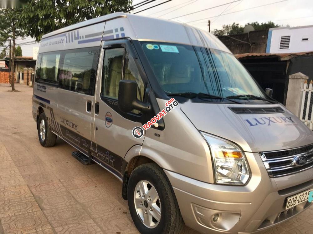 Bán Ford Transit Luxury năm 2014, màu bạc chính chủ-2