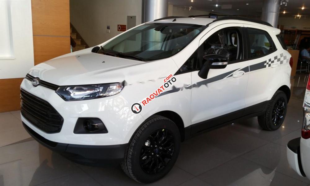 Bán Ford EcoSport Titanium Black 1.5L AT đời 2017, màu trắng-4