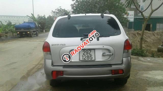 Bán ô tô Hyundai Santa Fe đời 2007, màu bạc  -1