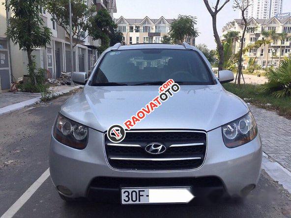 Bán Hyundai Santa Fe MLX 2007, màu bạc  -0