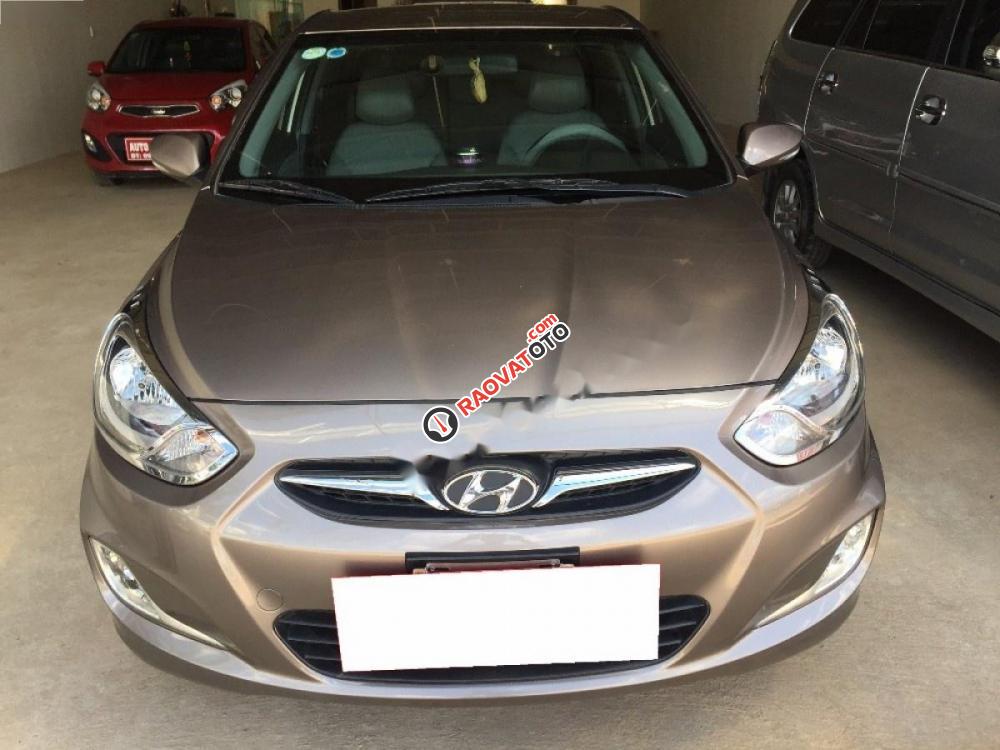 Bán xe Hyundai Accent 1.4 AT năm 2012, màu nâu, nhập khẩu Hàn Quốc chính chủ, giá chỉ 425 triệu-1