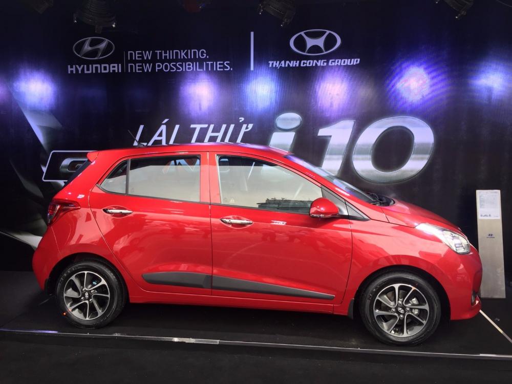 Bán Hyundai Grand i10 đời 2017, màu đỏ, nhập khẩu  -1