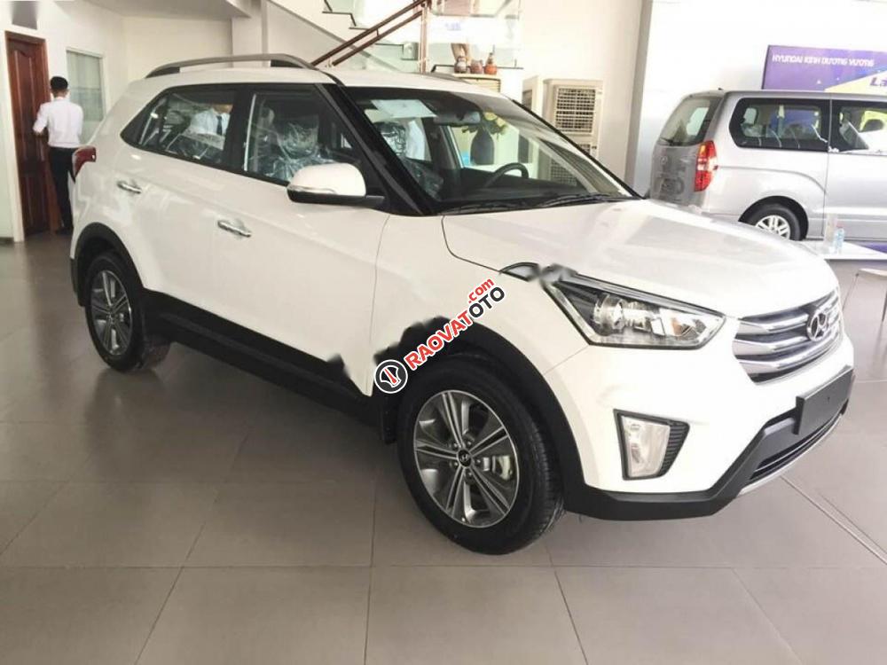 Cần bán xe Hyundai Creta 1.6 AT đời 2017, màu trắng, nhập khẩu-1