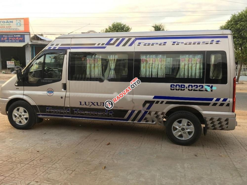 Bán Ford Transit Luxury năm 2014, màu bạc chính chủ-6