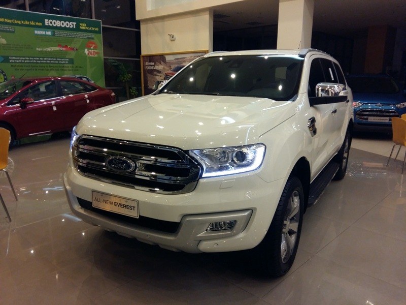 Bán ô tô Ford Everest đời 2017, màu đỏ, nhập khẩu-5