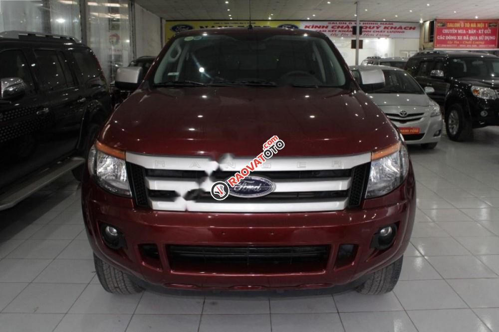 Bán ô tô Ford Ranger XLS 2.2L 4x2 AT sản xuất 2014, màu nâu, nhập khẩu nguyên chiếc-0