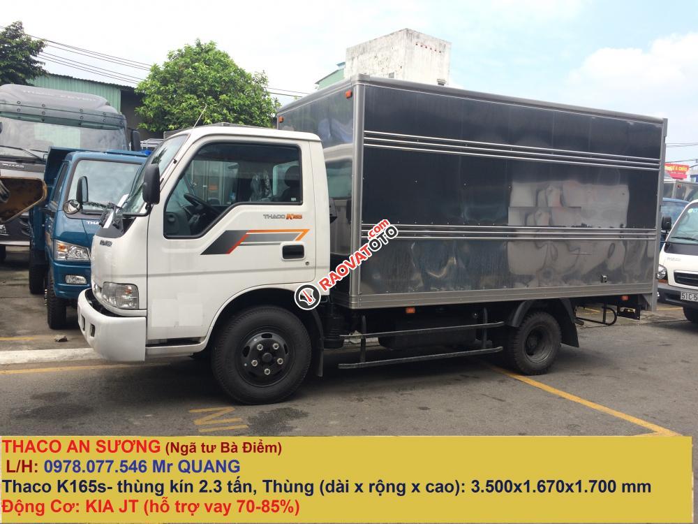 Trường Hải An Lạc bán xe tải Thaco Kia K165S 2.3 tấn thùng mui bạt, đời mới nhất giao ngay tại TPHCM-1
