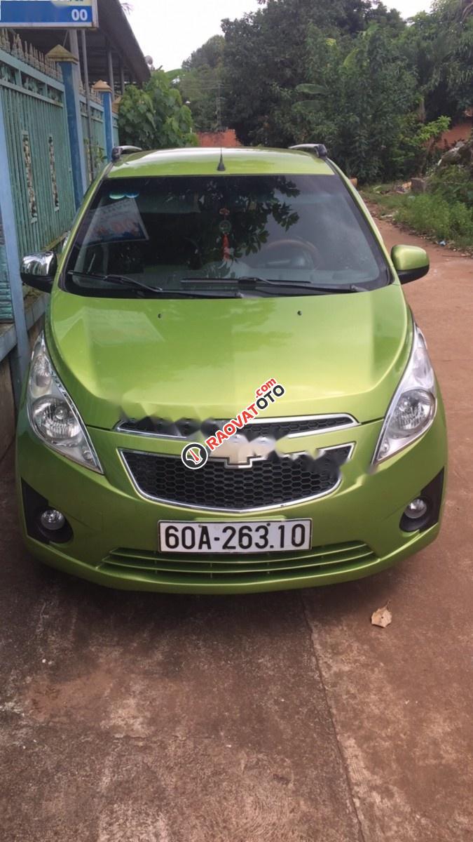 Cần bán Chevrolet Spark đời 2012, màu xanh-1