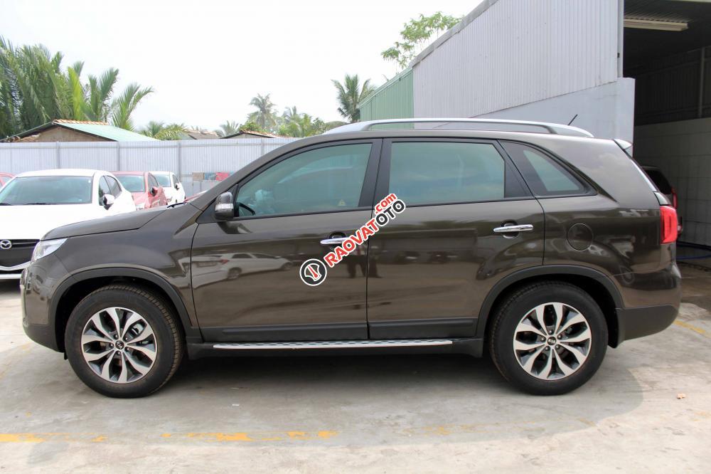 Kia Sorento GAT nâu máy xăng, chỉ 200 triệu nhận xe. Liên hệ 090 1243 628 tại SR Tiền Giang-0