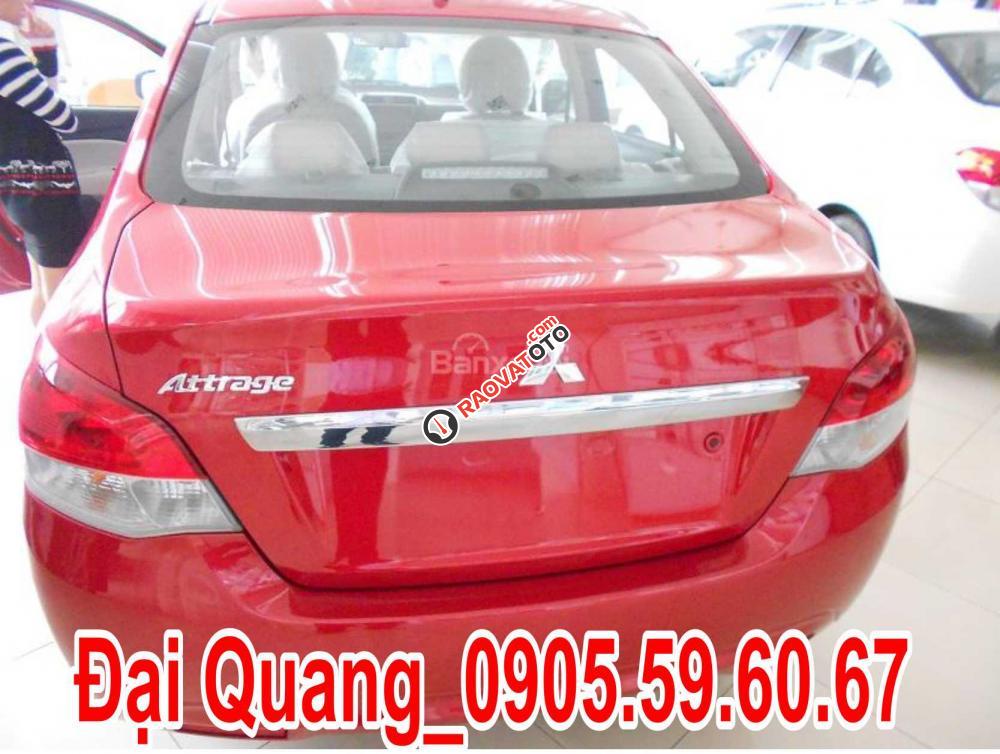 Bán Mitsubishi Attrage đời 2017, màu đỏ, số tự động, giá ưu đãi tại thị trường Đà Nẵng, LH Quang 0905596067-1