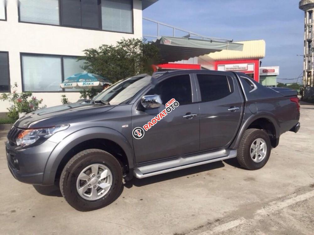 Bán ô tô Mitsubishi Triton 4x2 AT đời 2017, màu xám, nhập từ Thái-0