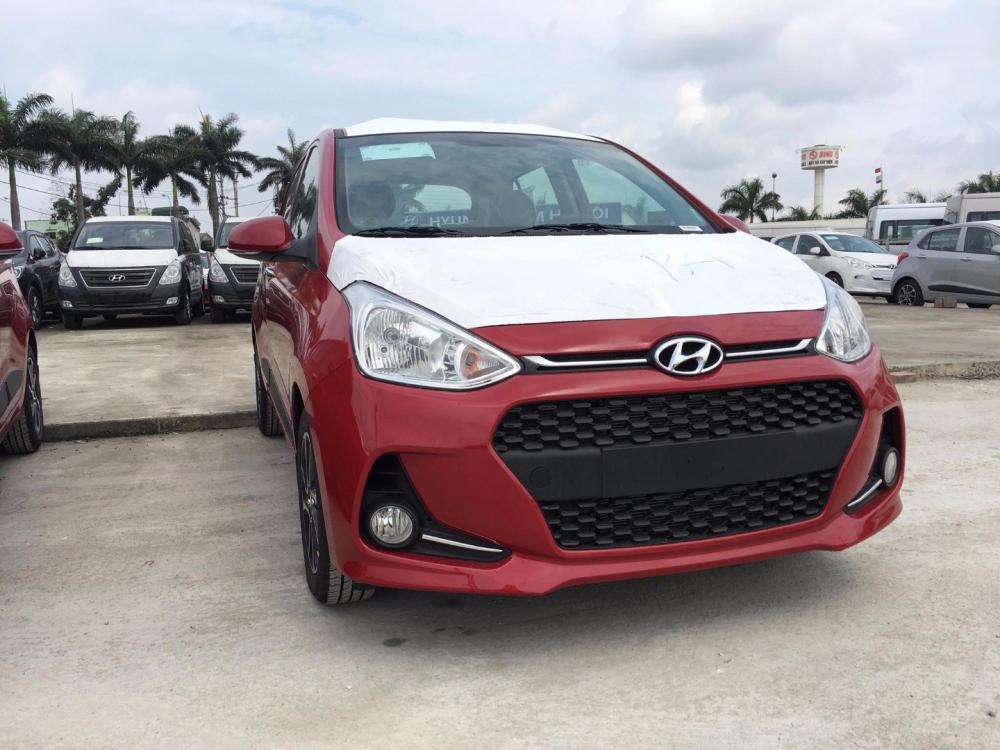 Bán Hyundai Grand i10 đời 2017, màu đỏ, nhập khẩu  -1