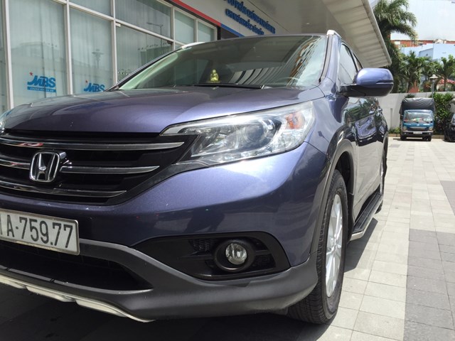 Bán xe Honda CR V sản xuất 2014, màu xanh lam, xe nhập-4