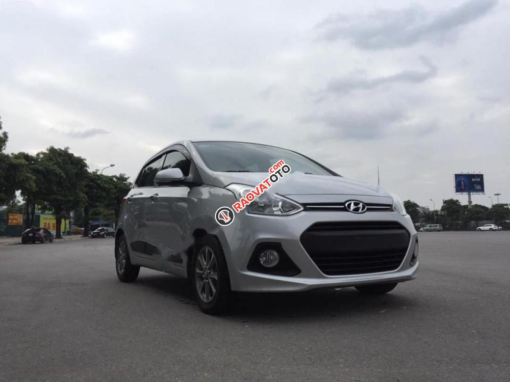 Bán Hyundai Grand i10 1.2 AT đời 2015, màu bạc, nhập khẩu  -2