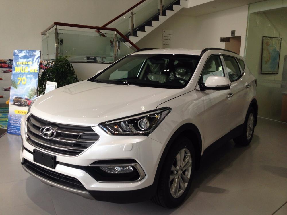 Bán Hyundai Santa Fe đời 2017, màu đen, nhập khẩu  -3