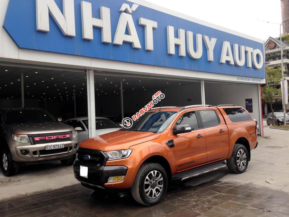 Ford RangeR Wildtrak 3.2 đời 2015, màu cam, xe nhập-0