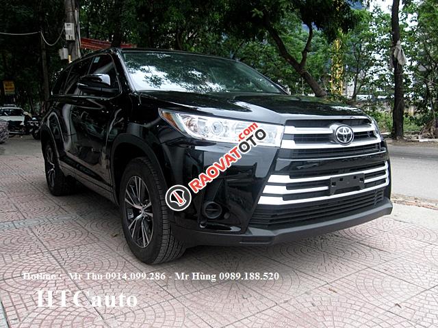 Bán Toyota Highlander LE 2.7L FWD sản xuất 2016, màu đen, xe nhập-1