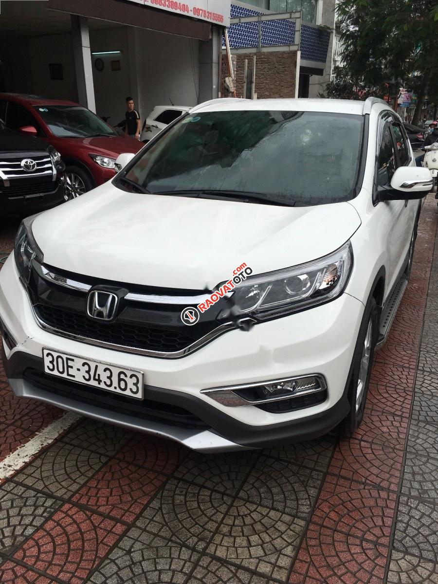 Bán Honda CR V 2.0 AT sản xuất 2015, màu trắng, giá tốt-0