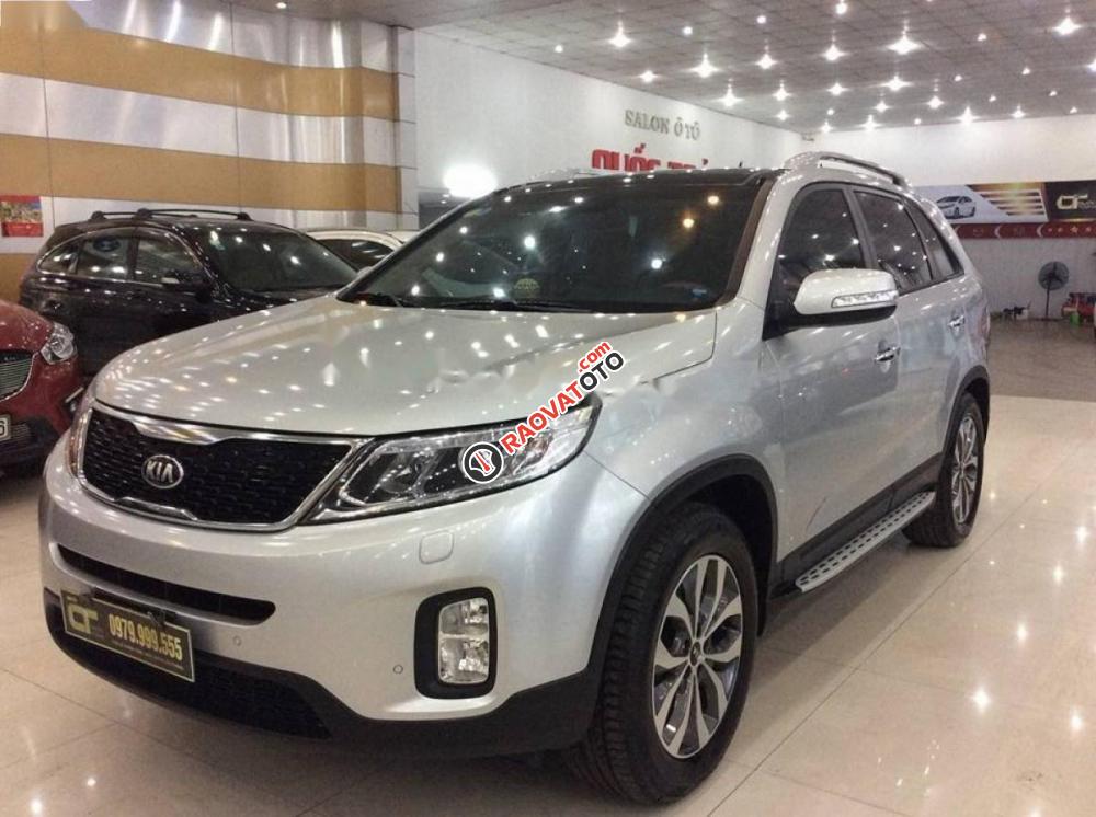 Bán Kia Sorento 2.4 đời 2017, màu bạc số tự động-1