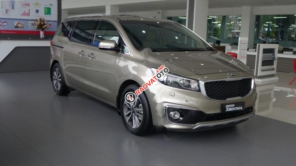 Cần bán xe Kia Sedona GATH năm 2017, màu ghi vàng -2