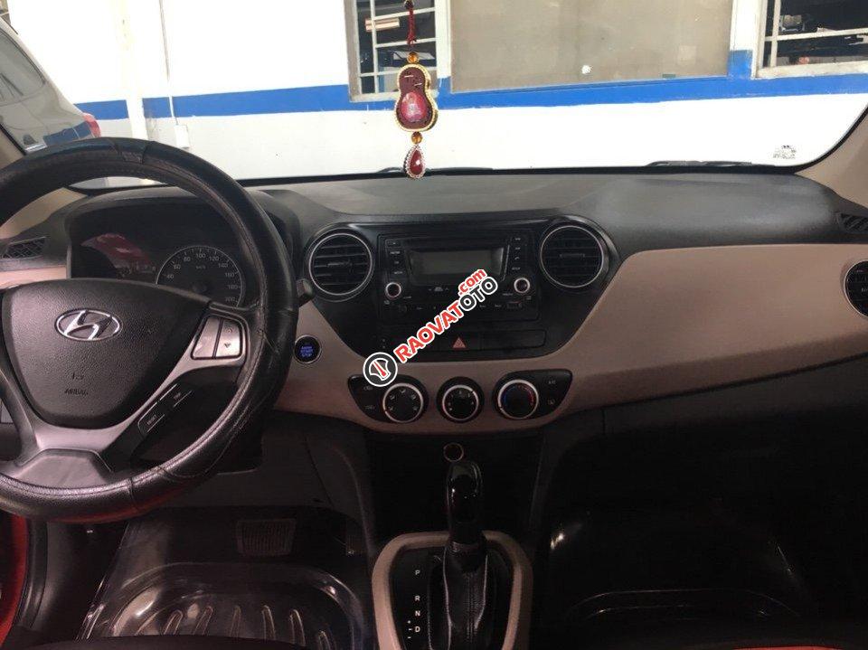 Bán Hyundai Grand i10 1.0AT màu đỏ, số tự động n, hập Ấn Độ 2015, biển SG mới 90%-2