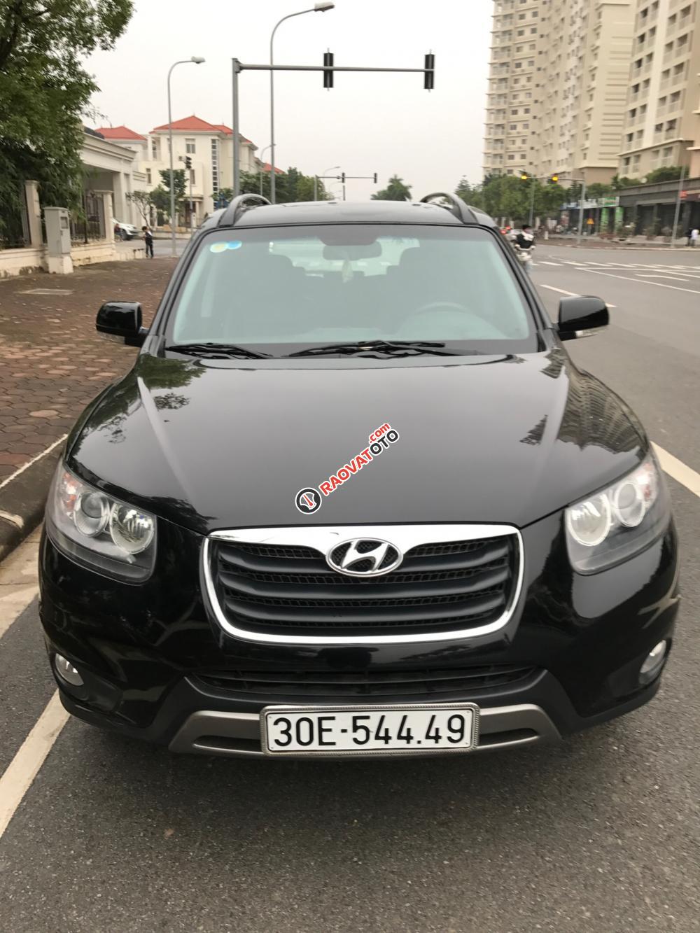 Bán Hyundai Santa Fe 2.4L 4WD năm 2012, màu đen, xe nhập, giá cạnh tranh-0