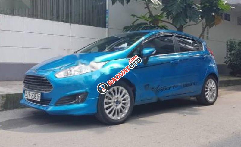 Bán Ford Fiesta S 1.0 AT Ecoboost sản xuất 2015, màu xanh lam số tự động, 490 triệu-0