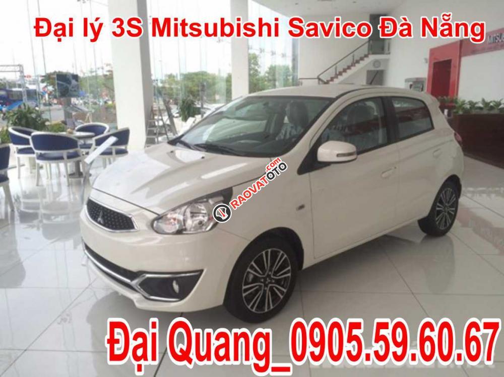 Bán Mitsubishi Mirage đời 2017, màu trắng, nhập khẩu, giá tốt nhất tại Đà Nẵng, LH Quang 0905596067-1