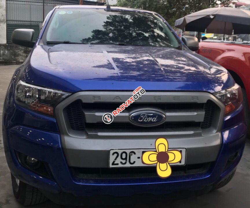 Bán ô tô Ford Ranger XLS đời 2015 model 2016, màu xanh, xe nhập-0