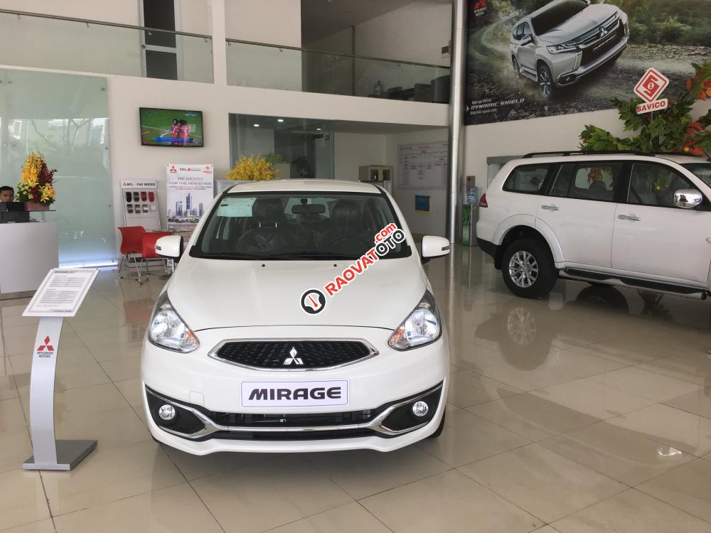 Bán xe Mitsubishi Mirage MT Eco, màu trắng, nhập khẩu nguyên chiếc-0