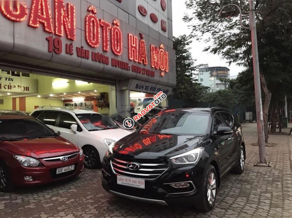 Bán Hyundai Santa Fe 2.2L đời 2016, màu đen giá cạnh tranh-3