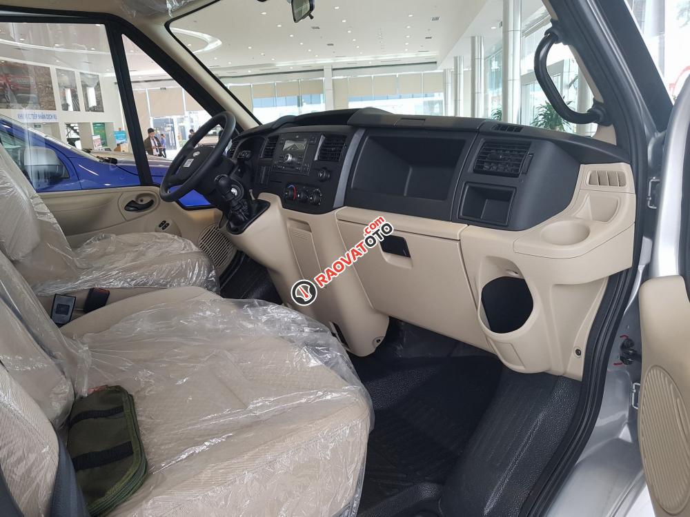 Bán Ford Transit 2.4L Luxury đời 2017, màu ghi-11