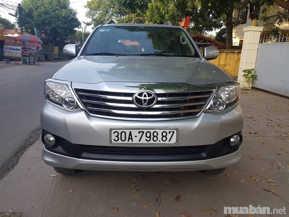 Bán lại xe Toyota Fortuner V đời 2013, màu bạc, nhập khẩu  -0