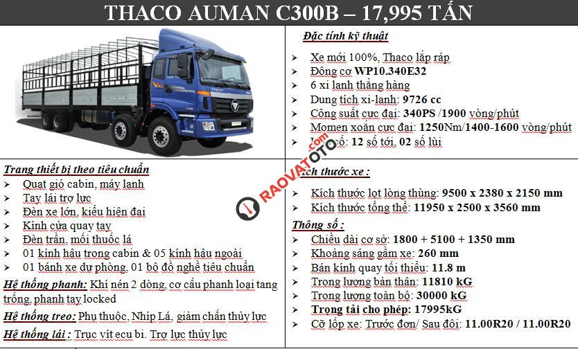 Bán xe tải nặng Thaco Auman 9 tấn, 3 chân 14 tấn, 4 chân 17,995 tấn, 5 chân 20,5 tấn-4