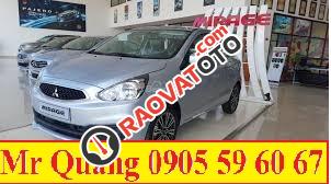 Bán Mitsubishi Mirage sản xuất 2017 tại Quảng Nam, màu bạc, nhập khẩu nguyên chiếc, giá tốt, LH Quang 0905596067-3