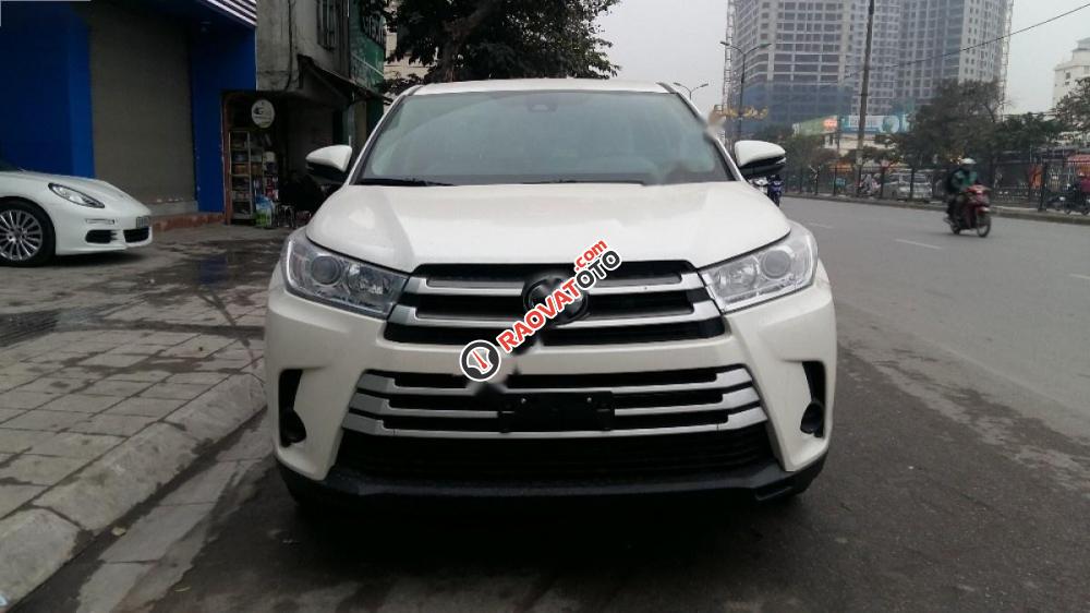 Bán xe Toyota Highlander LE 2.7 đời 2017, màu trắng, nhập khẩu -0