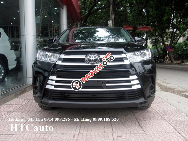 Bán Toyota Highlander LE 2.7L FWD sản xuất 2016, màu đen, xe nhập-0